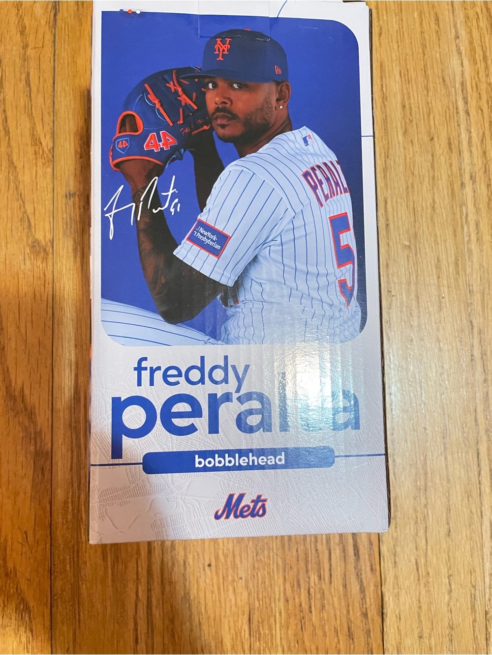 Freddy Peralta Blue Bobblehead - Official Team Collectible